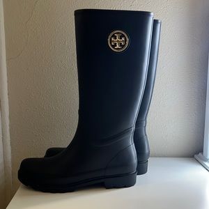 Tory Burch Rain Boots Size 10